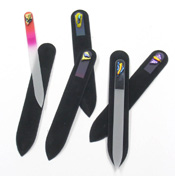 Nail files made of glass