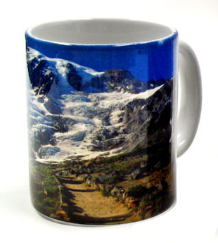You can fill these Mount Rainier Mugs with any beverage you choose.