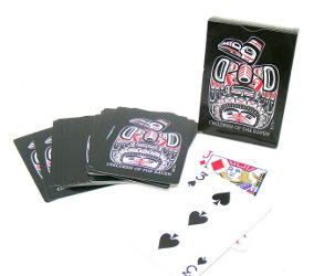 native american children of the raven playing cards