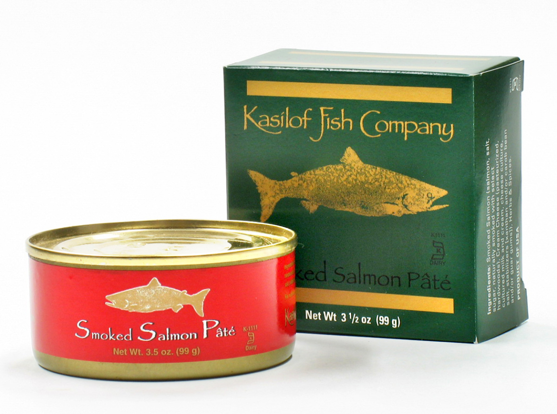 Spread our Smoked Wild Salmon Pate on crackers or bread for a delightful hors d'oeuvre or a simple snack. 